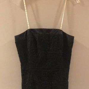 Lilly black textured pattern dress